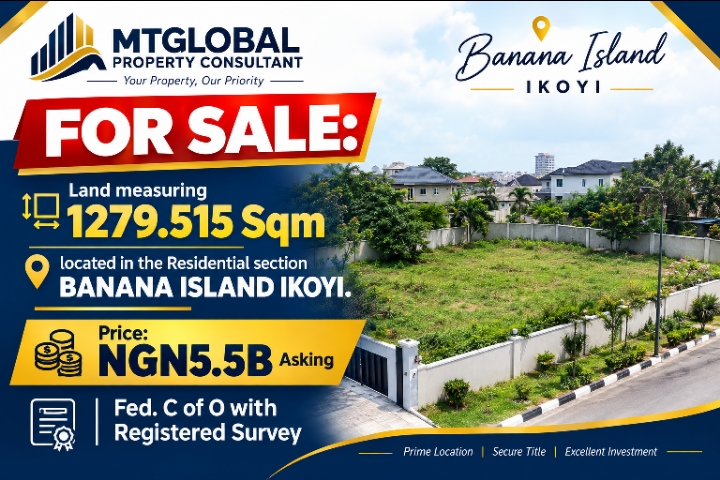 Land for Sale in Banana Island, Lagos