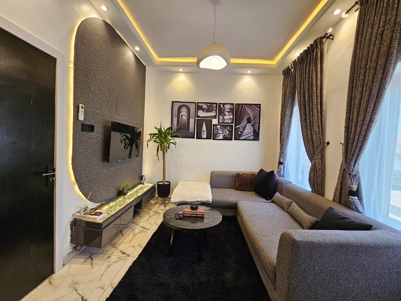 Newly Renovated 1 Bedroom Flat with Mini Swimming Pool for Rent in Ikeja, Lagos