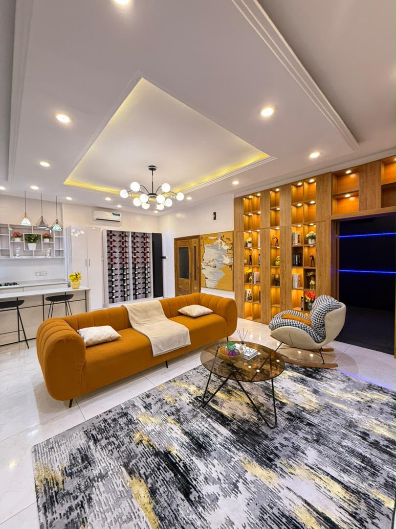 1 Bedroom Apartment with Private Cinema for Shortlet at Osapa London, Lagos