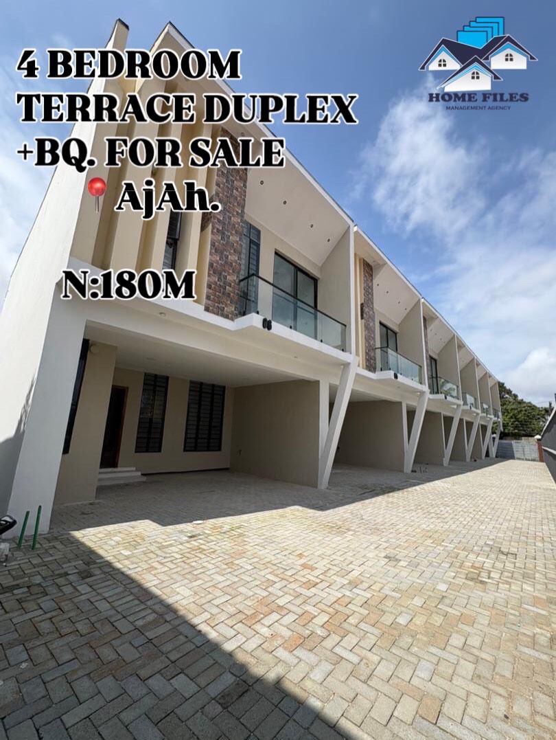 4 Bedroom Terrace Duplex for Sale in Ajah, Lagos