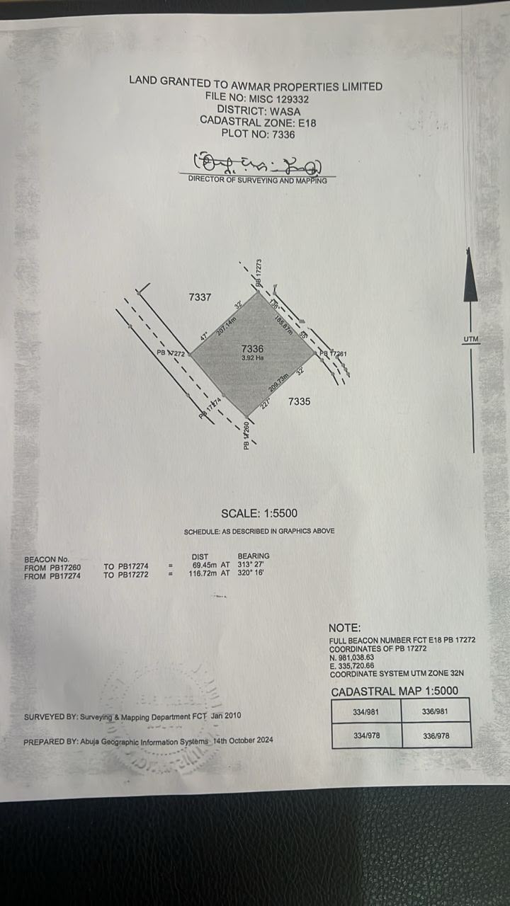 4 Hectare Land for Sale in Wasa