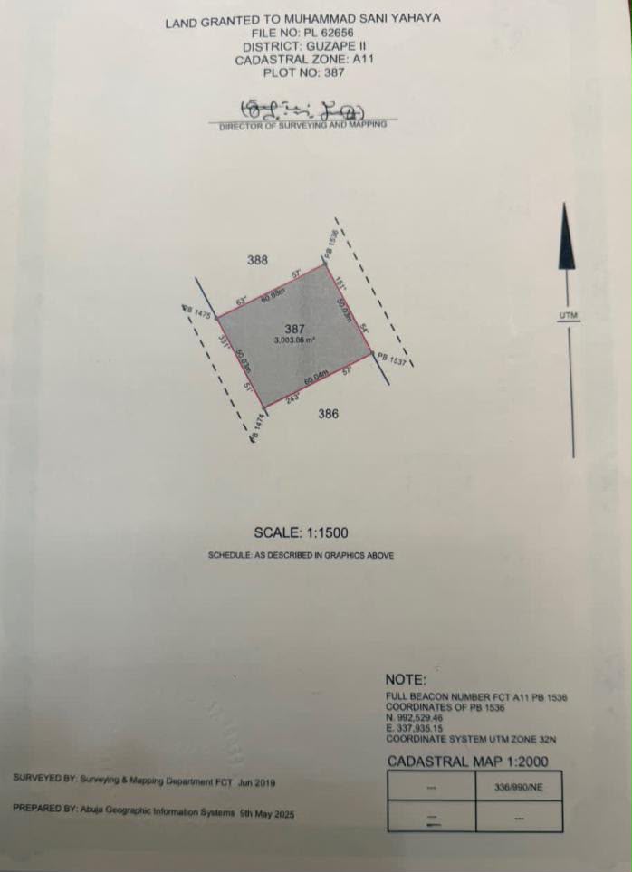 Land for Sale in Guzape, FCT
