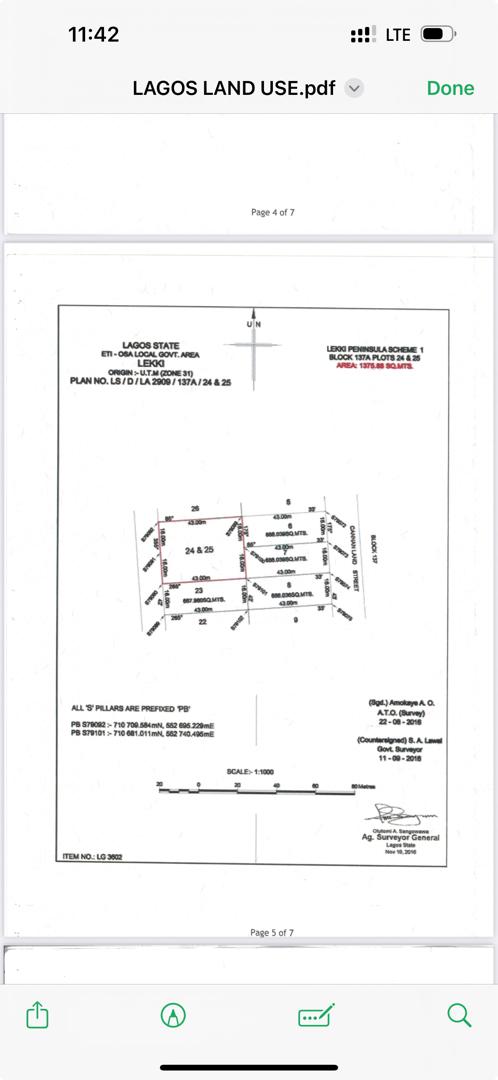 Land for Sale in Lekki Phase 1, Lagos