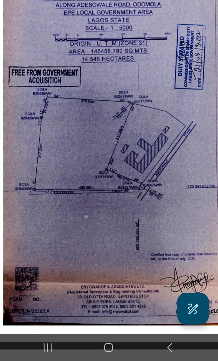 Land for Sale in Odomola