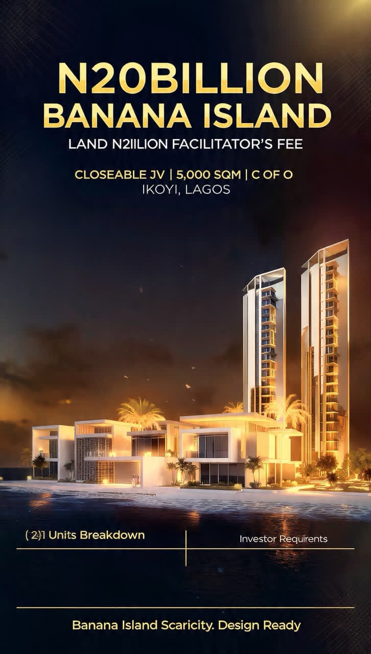 5,000 SQM Land for Joint Venture in Banana Island, Ikoyi, Lagos
