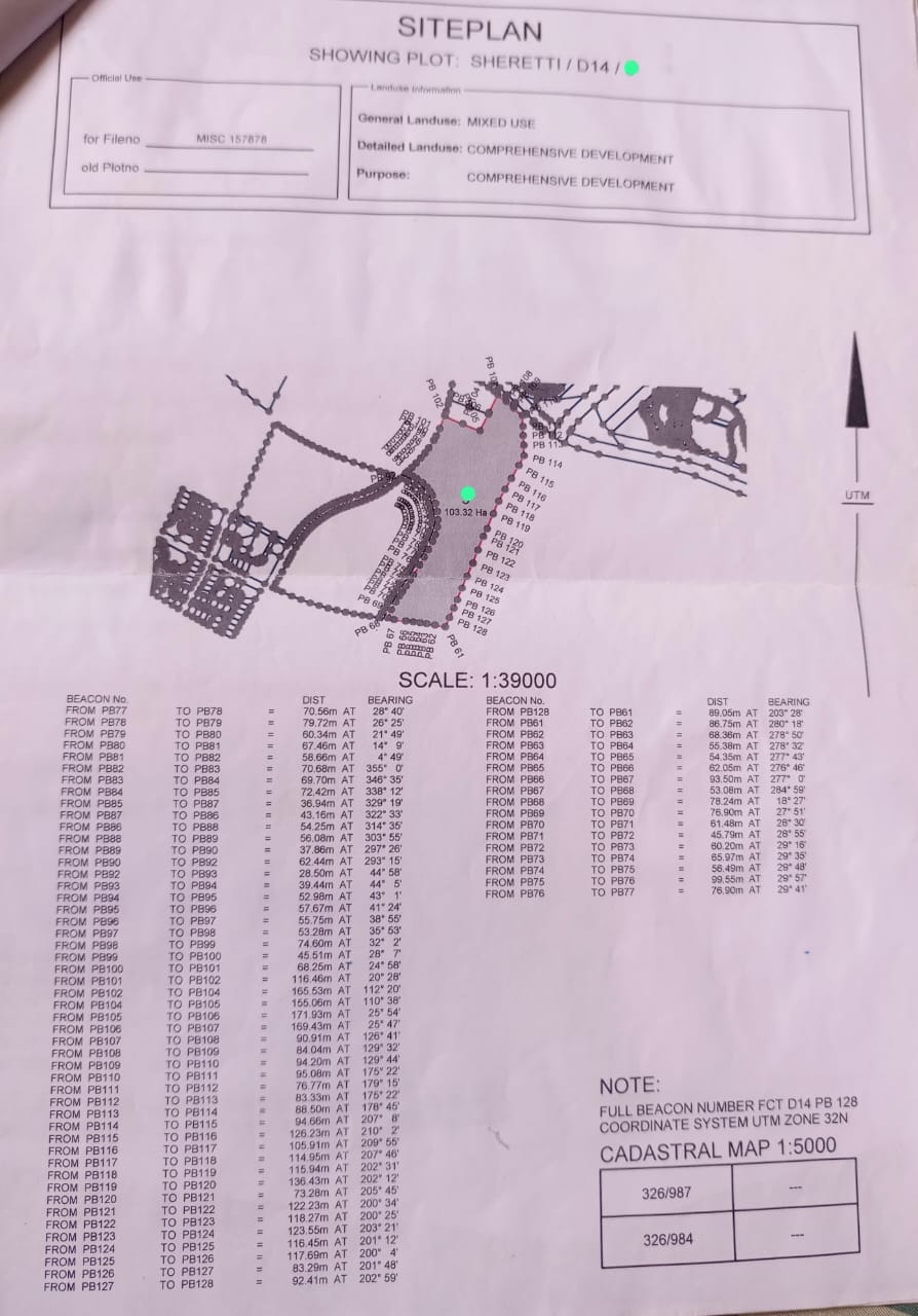 103 Hectares of Land for Sale in WASA