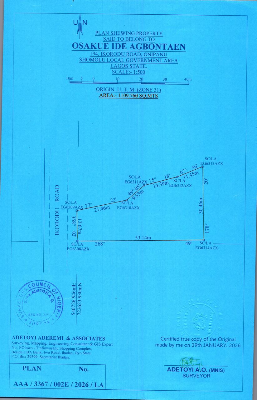Land with Duplex for Sale in Palmgroove, Lagos