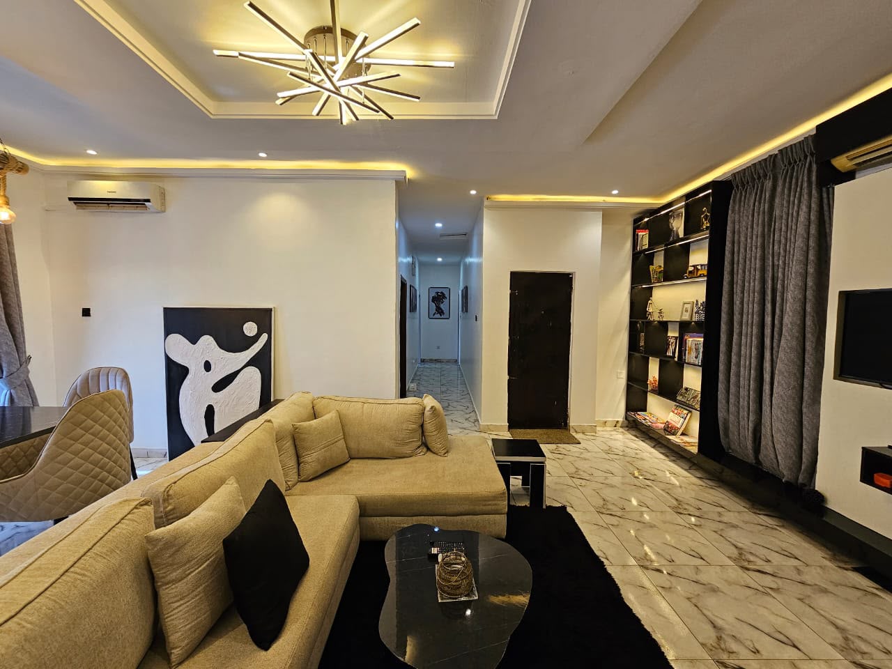Newly Renovated 3 Bedroom Flat with Mini Swimming Pool for Rent in Oshodi Ikeja, Lagos