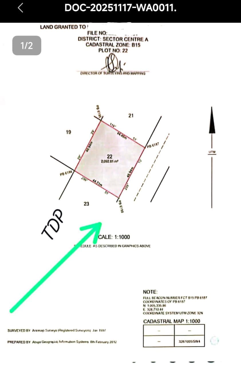 2,092 SQM Commercial Land for Sale in Jahi District
