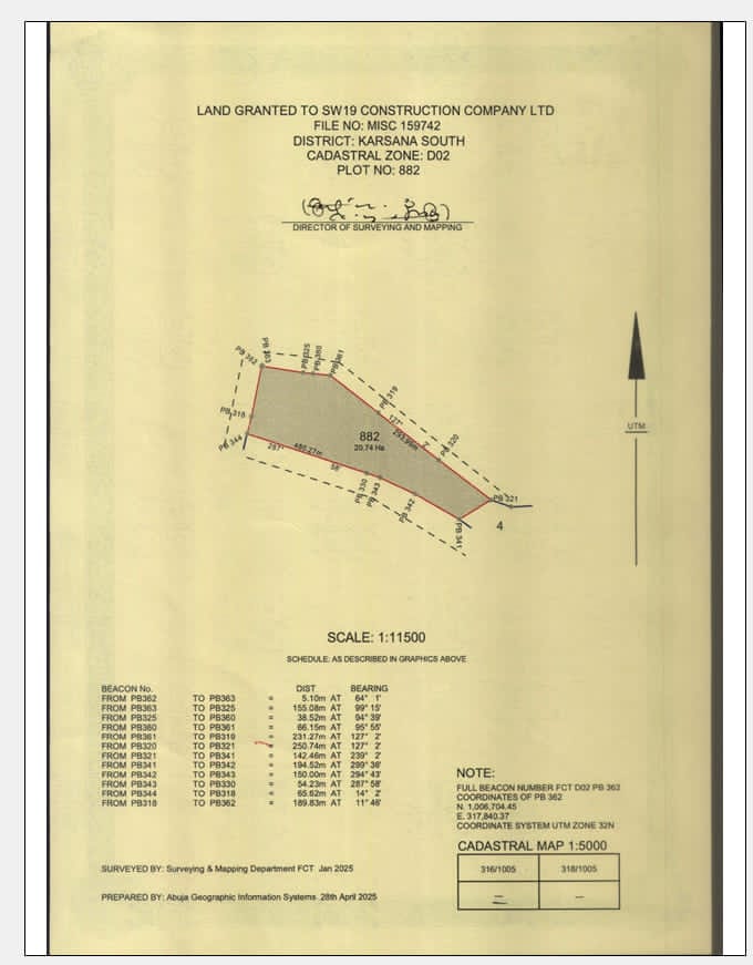 20 Hectares Mixed Use Plot for Sale in Karsana South District