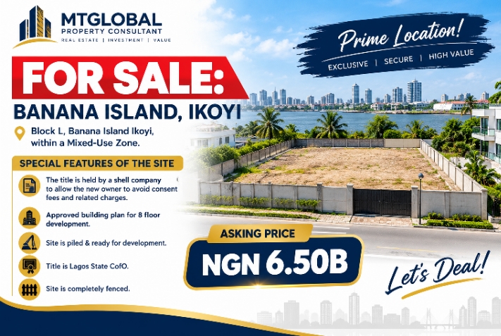 Parcel of Land for Sale in Banana Island, Ikoyi