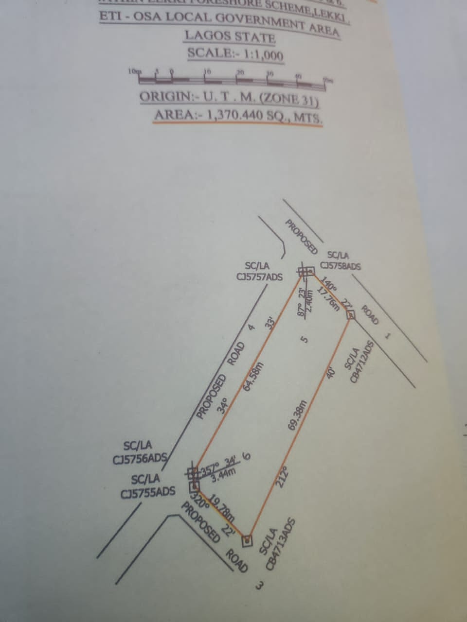 Prime 1370 SQM Land for Joint Venture in Lekki Foreshore Estate, Lagos