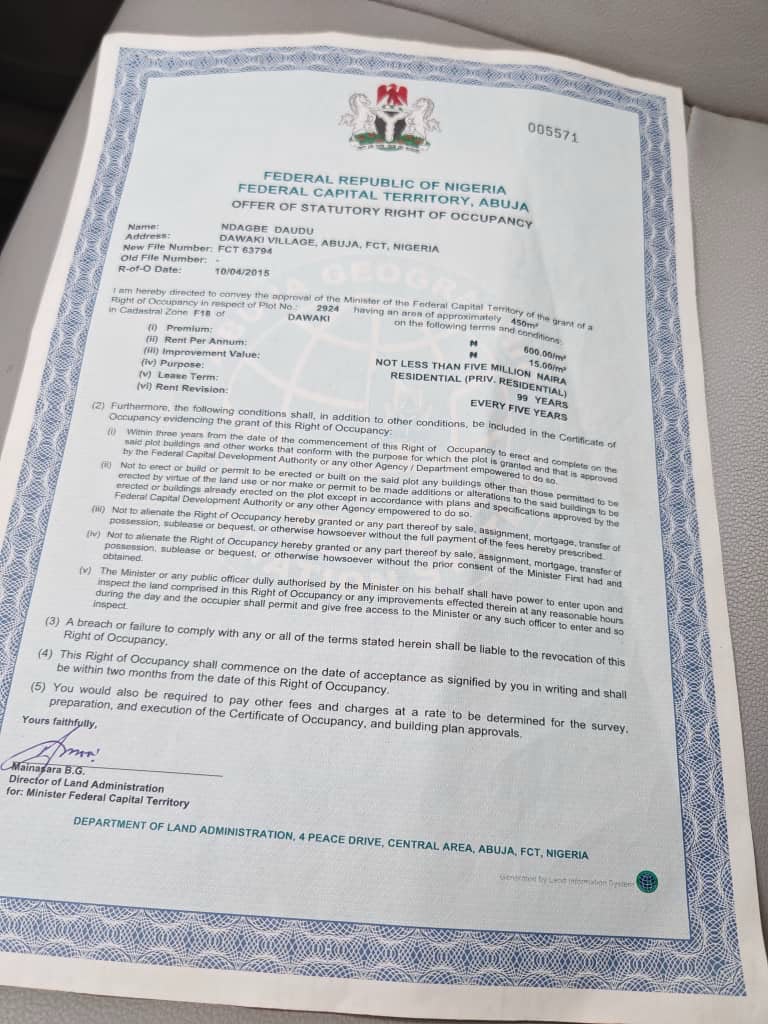 Residential Land for Sale in Dawaki, FCT