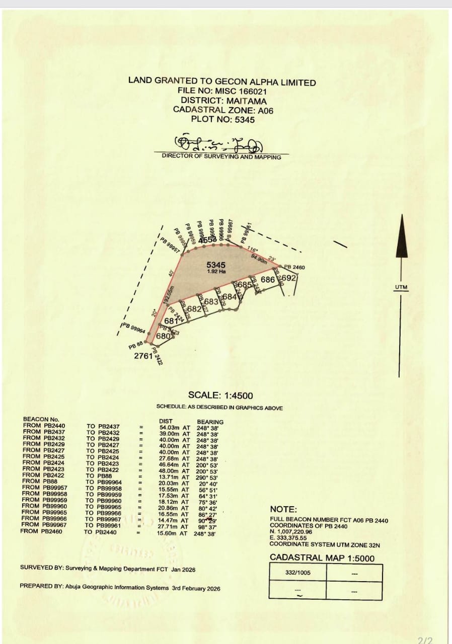 Land for Sale in Maitama, FCT