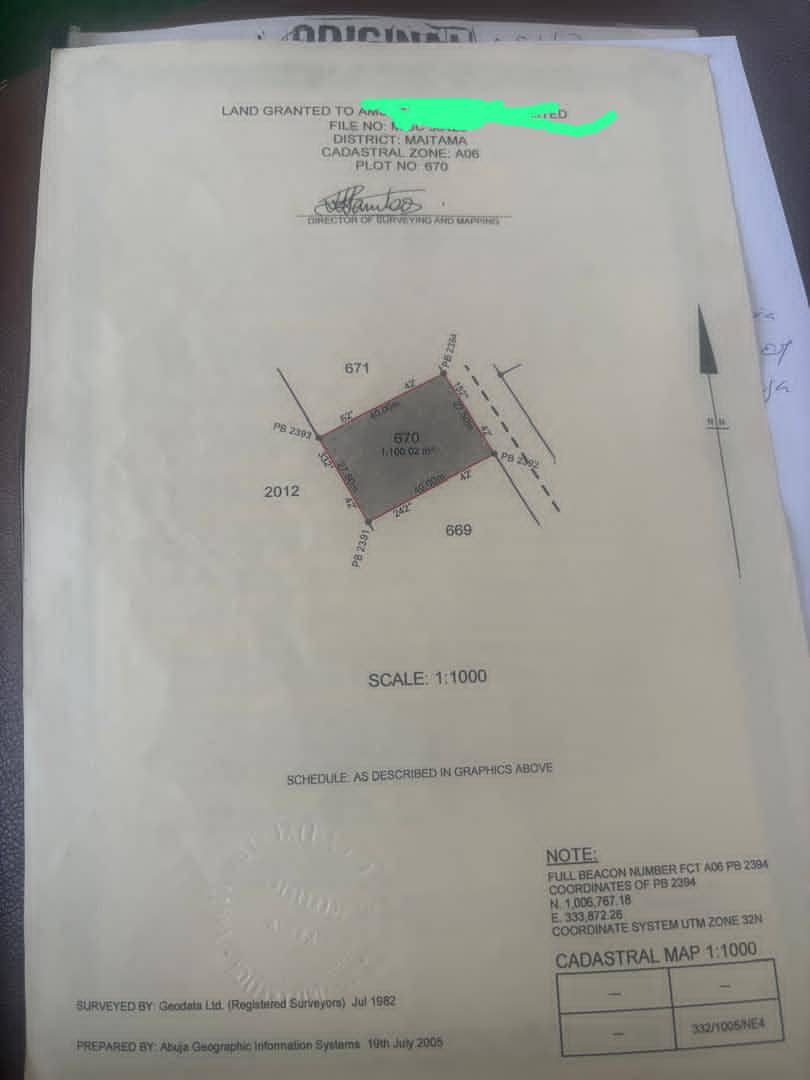 Parcel of Land with Demolishable Duplex for Sale in Maitama, Abuja