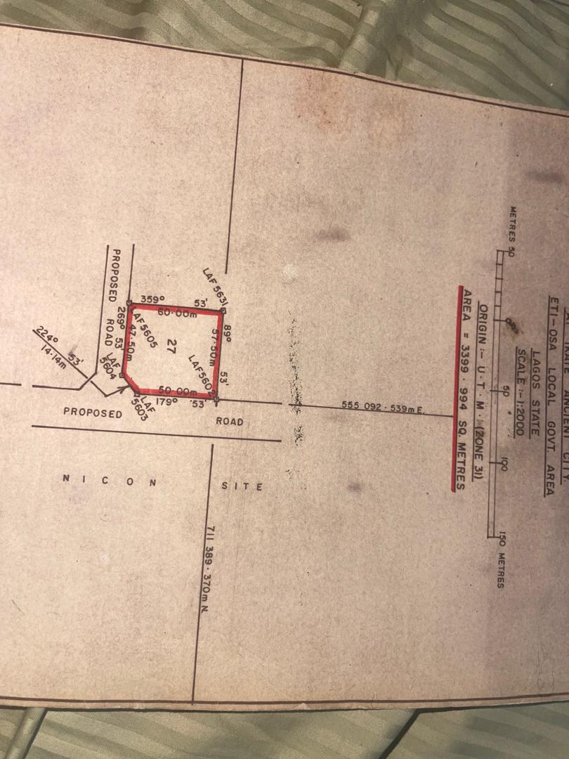 3399m² Corner Land for Sale in Ikate, Lekki