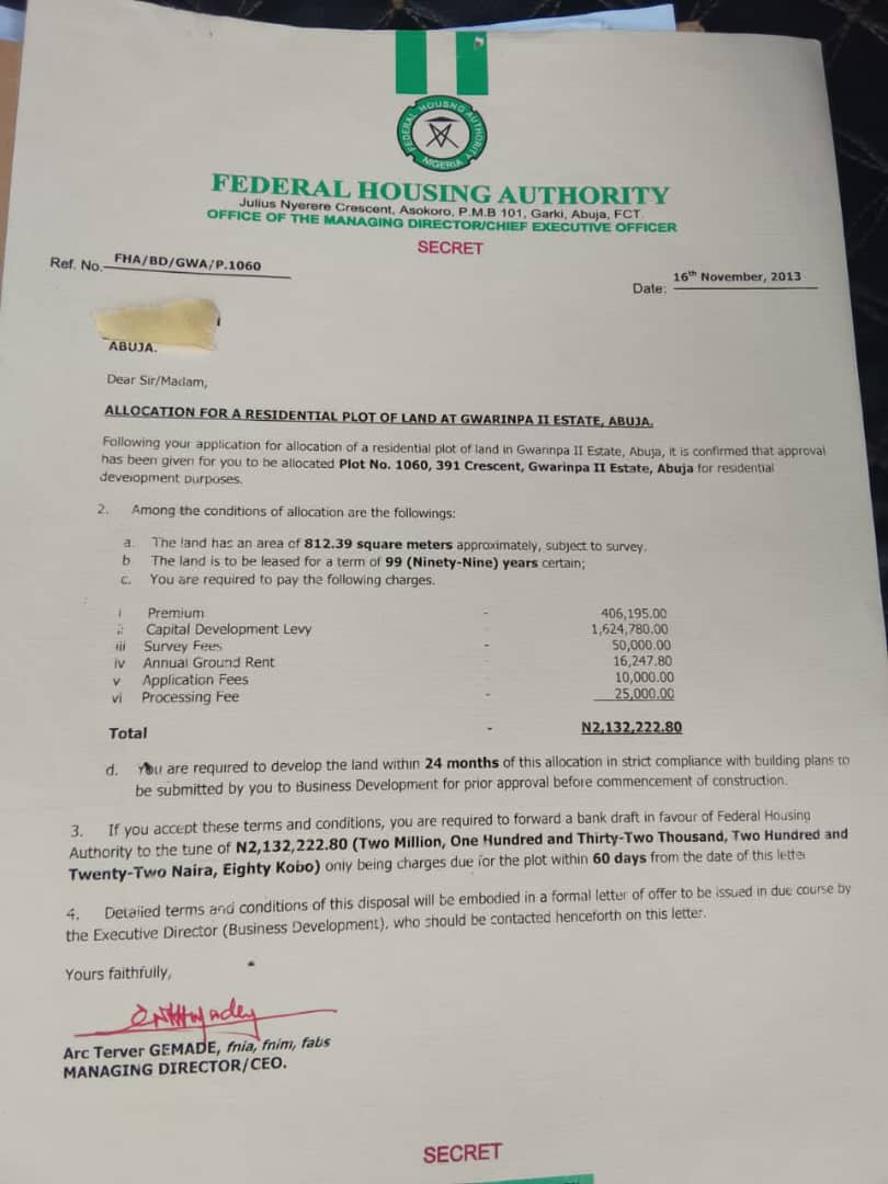 Residential Plot for Sale in Gwarinpa, FCT