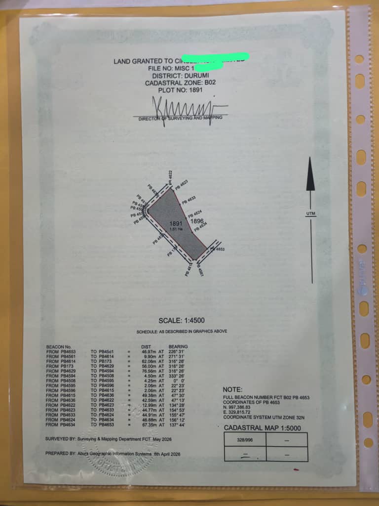 1.5 Hectares Residential Land for Sale